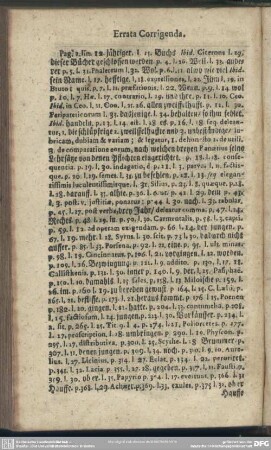 Errata Corrigenda