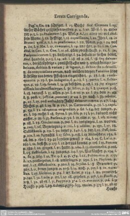 Errata Corrigenda