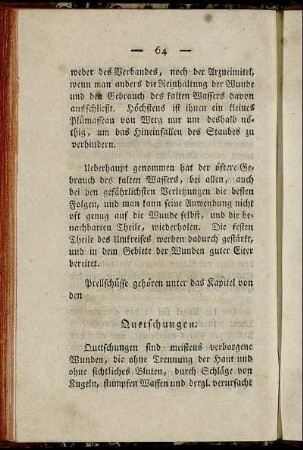 Quetschungen.