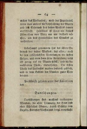 Quetschungen.