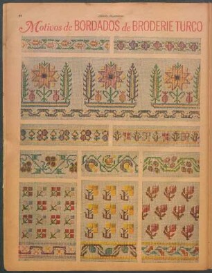 Motivos de bordados de broderie turco [Broderie turco]