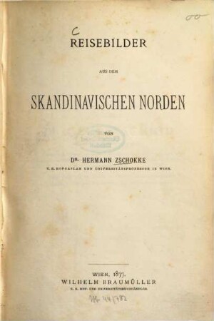 Reisebilder aus dem skandinavischen Norden