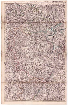 The Seat of War on the Rhine being a New Map of the Course of that River from Strasbourg to Bonn with the Adjacent Countries