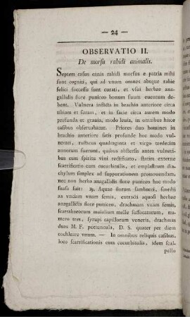 Observatio II.