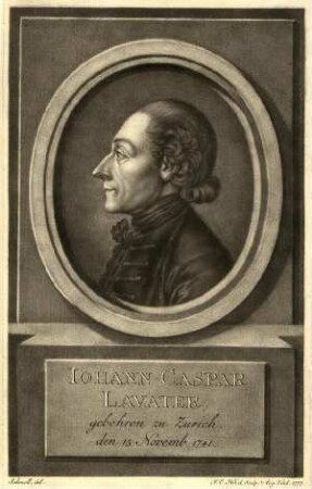 Bildnis von Johann Kaspar Lavater (1741-1801)