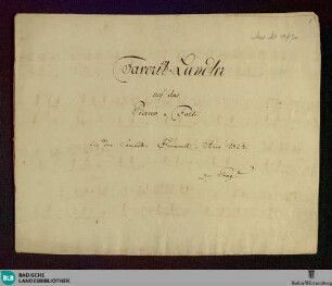 Ländler - Don Mus.Ms. 1197 : pf; C