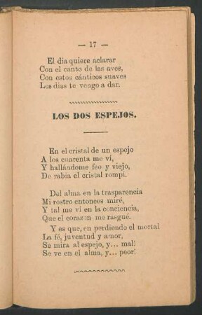 Los dos espejos.