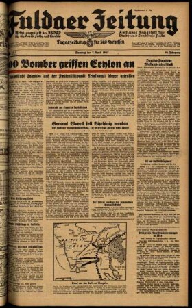 Ausgabe vom Dienstag, den 07. April 1942.