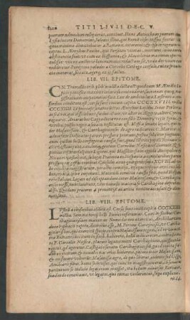 Decadis Quintae Lib. VIII. Epitome.