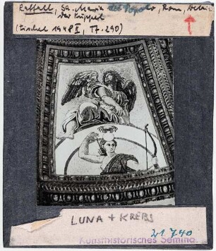 Raffael: Mosaik in Kuppel der Chigi-Kapelle, Luna und Ceres