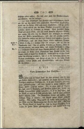 §. VIII. Vom Feinmachen des Flachses