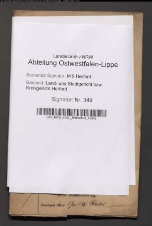 Erblasser: Kleine-Budde, Johann Heinrich: