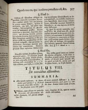 Titulus VIII. De noxalibus actionibus