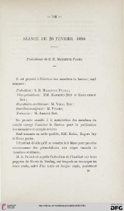 Séance du 20 février 1880
