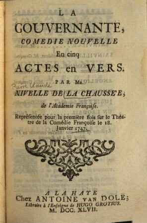 Nouveau Recueil Choisi Et Mêlé Des Meilleures Pièces Du Théâtre François Et Italien, 10