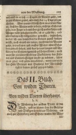 Von wilden Thieren überhaupt.