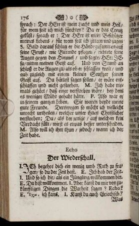 Echo. Der Wiederschall. - Synodus Grammaticorum, Oder: Die Versammlung der Sprach- Künstler.