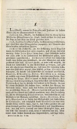 Aesthetisches Lexikon, 2. L bis Z