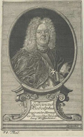 Bildnis des Ludovicus Rudolphus zu Braunschw. Blanckenburg Wolffenbüttel