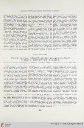 22: Giorgio Bonola i opracowanie jego kolekcji rysunków w Muzeum Narodowym w Warszawie : (streszczenie referatu wygłoszonego na zebraniu naukowym Oddziału Warszawskiego w dniu 16.VI.1959 r.)