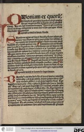 Capitulum primim de sancta sinodo.