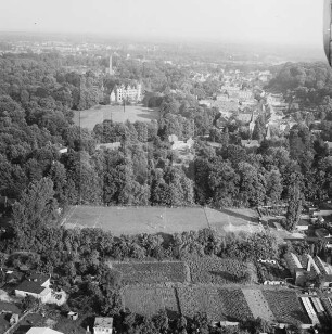Bad Muskau : Blickrichtung Südosten zum Schloß Muskau