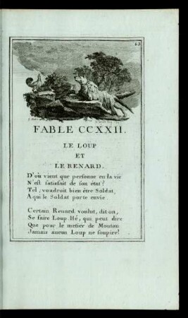 Fable CCXXII. Le Loup Et Le Renard.
