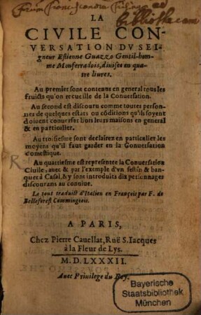 La civile conversation