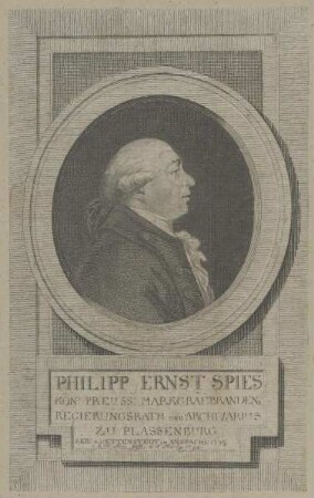 Bildnis des Philipp Ernst Spies