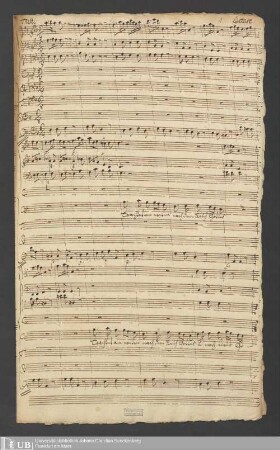 Ms. Ff. Mus. 1401 - Am Sonnt: Laetare : Trachtet am ersten nach dem Reich Gottes pp.: S. A. T. B., 2 hautbois, 2 violini, 1 viola, violoncello et organo