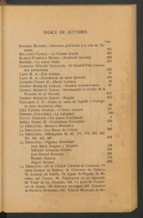 Índice de autores