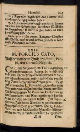 XXIV. M. Porcius Cato