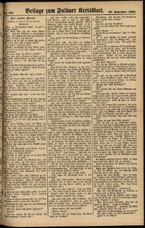 Zweite Ausgabe vom Donnerstag, den 29. September 1892.