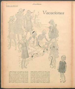 Vacaciones [Dibujos] : Para la mujer