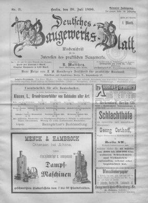 50. Jahrgang. Nr. 21.