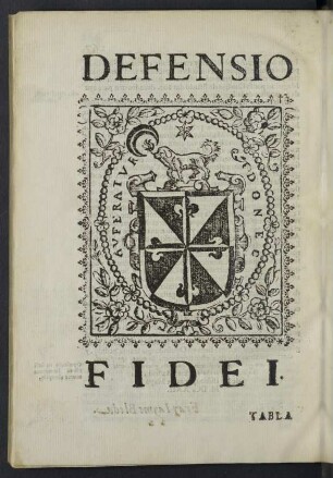 Defensio fidei.