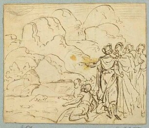 Personengruppe vor Landschaft