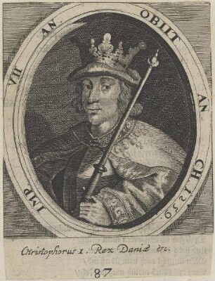 Bildnis des Christophorus I., König von Daenemark