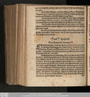 Das 7. Capitel. Von Krieg und Uneinigkeit.