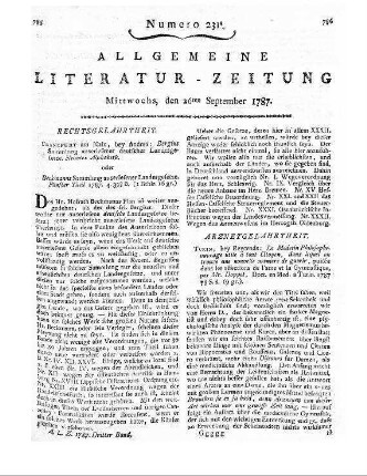 Niedersächsisches Magazin. Bd. 1, St. 1. Lemgo: Meyer 1787