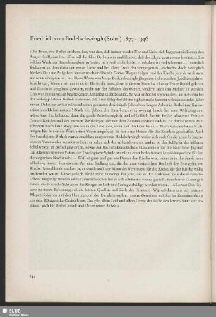 Friedrich von Bodelschwingh (Sohn) 1877-1946