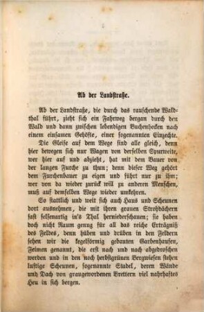 Berthold Auerbach's gesammelte Schriften, 7. Schwarzwälder Dorfgeschichten ; siebenter Band