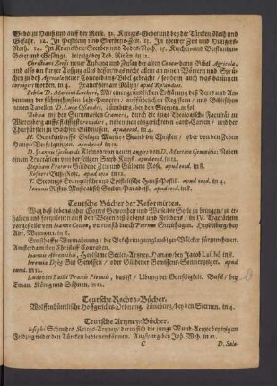 Teutsche Bücher der Reformirten.