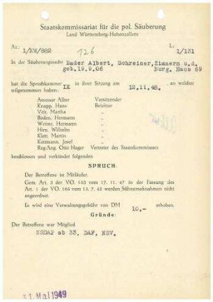Bader, Albert
