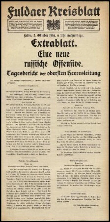 Ausgabe vom Dienstag, den 03. Oktober 1916.