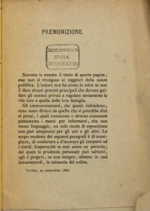 Consigli e conforti nei tempi di colèra diretti alle singole persone ed in ispecie ai padri di famiglia