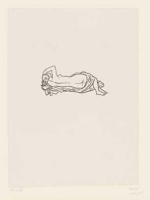 Liegender Rückenakt, aus: Ovid, "Kunst des Liebens", Lausanne 1935
