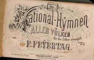National-Hymnen aller Völker : für d. Zither arr.