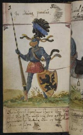 Wappen: Freiherr Bohnichwal Jaroslaw von Nachod, EIntrag 1596