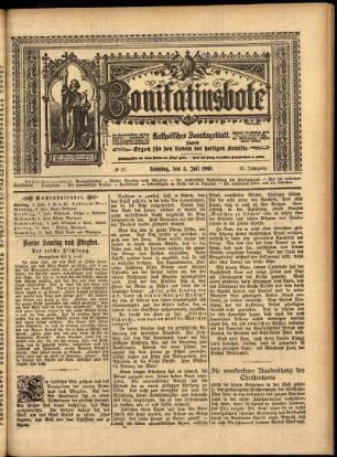 Erste Ausgabe vom Sonntag, den 05. Juli 1908.